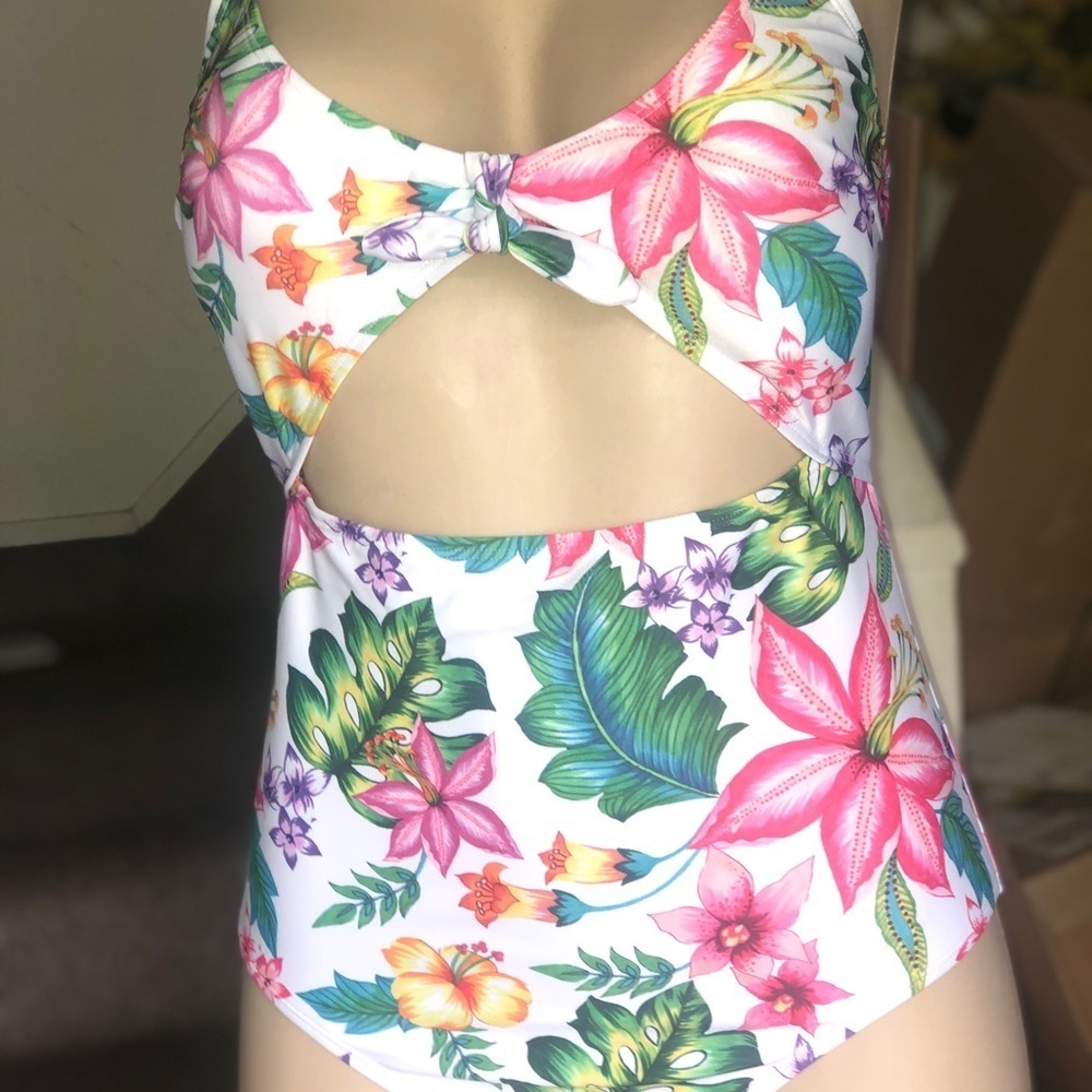 Juniors indigo rein cutout one piece swimsuit